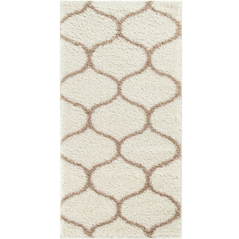 Moroccan Ivory Shaggy Rug | 630