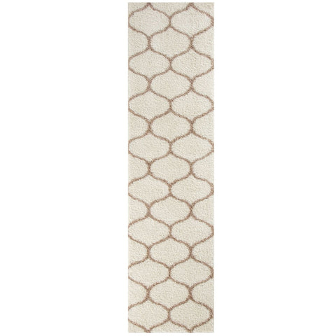 Moroccan Ivory Shaggy Rug | 630