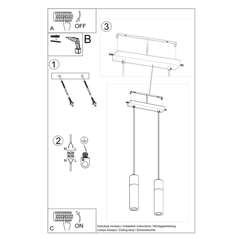 Pendant lamp concrete, wood Zane industrial Design GU10