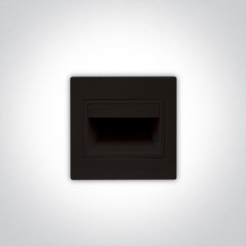Indoor Square Wall Recessed - 68007- 1,5 W Wall recessed LED light, ideal for step and corridor illumination  Supplied complete with non-dimmable LED driver
