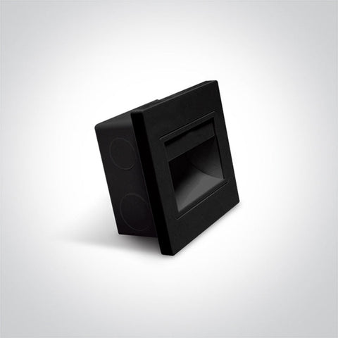 Indoor Square Wall Recessed - 68007- 1,5 W Wall recessed LED light, ideal for step and corridor illumination  Supplied complete with non-dimmable LED driver