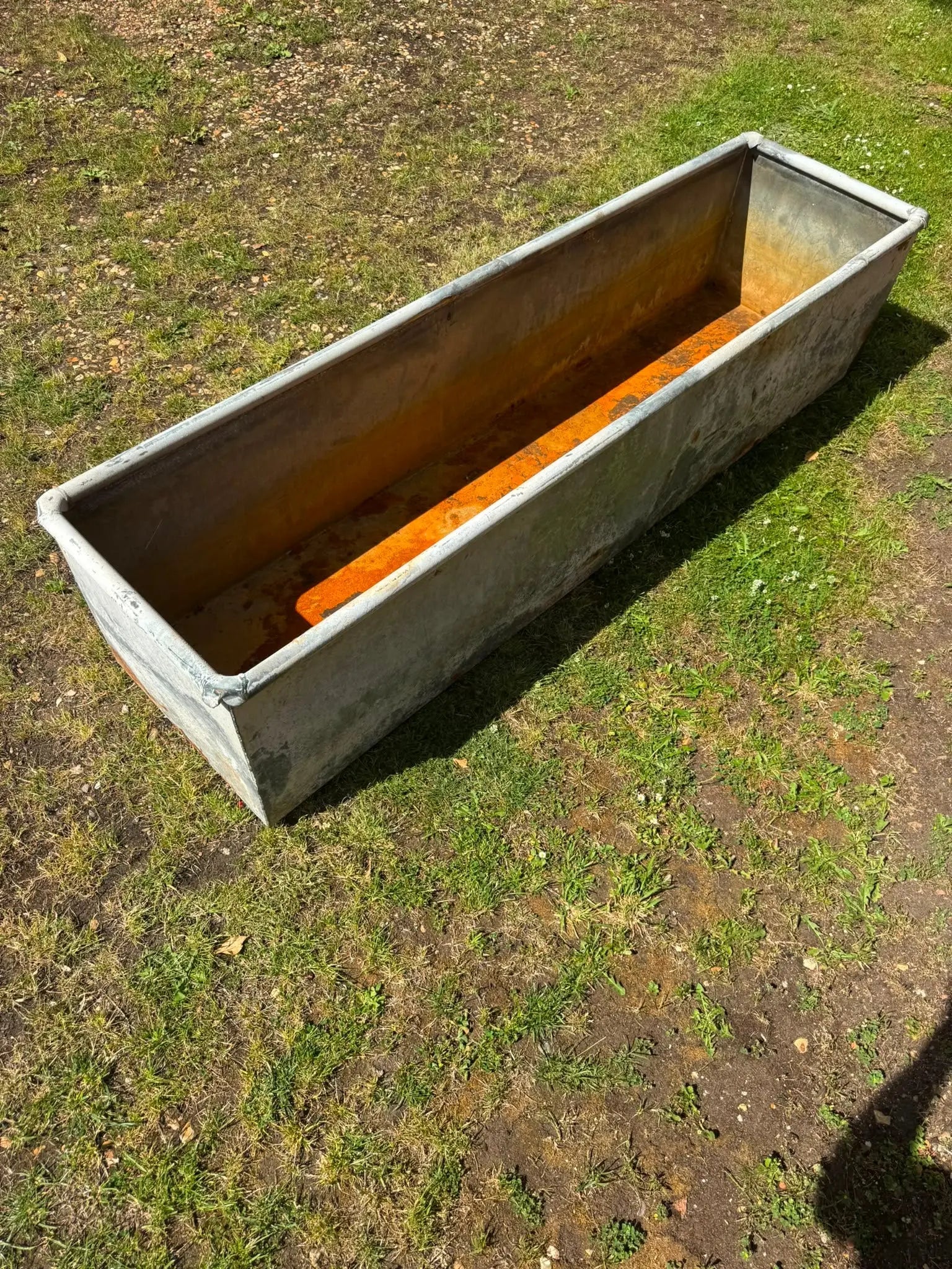 Reclaimed Galvanised Trough Large Planter /  Raised Flower Bed Plant Tree Pot T5