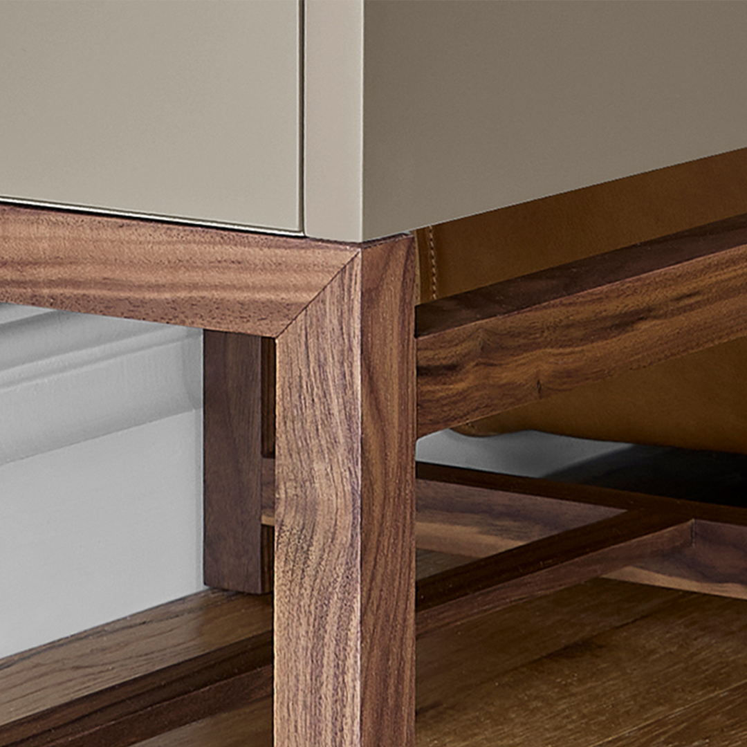 Eurydice Bedside Table, Retro Style