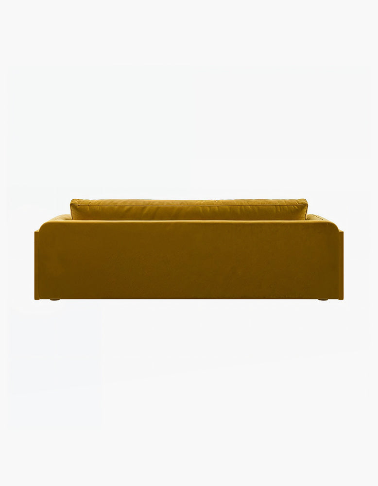 Voss Curved Two Seater Sofa, Velvet
