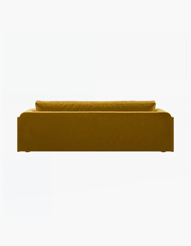 Voss Curved Two Seater Sofa, Velvet