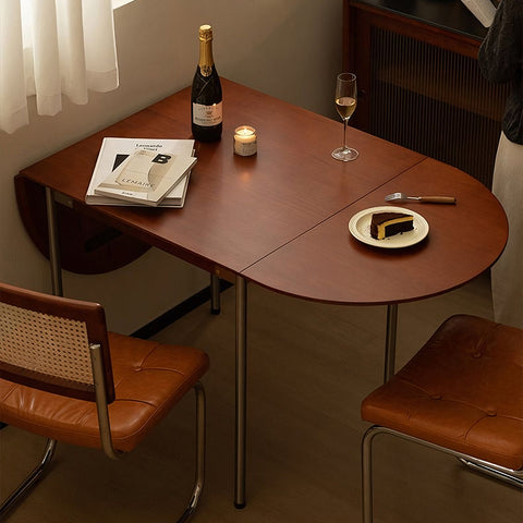 Tsvetkov Foldable Dining Table, Oval, Solid Wood