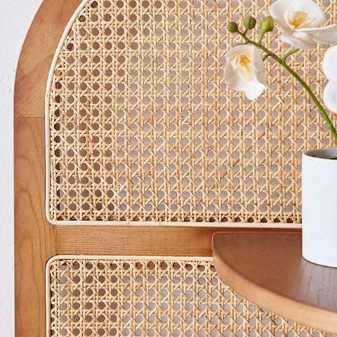 Vicente Triangle Bookshelf, Rattan