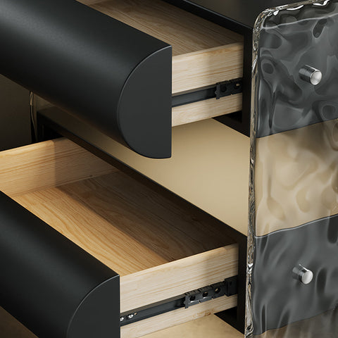 Figueroa Bedside Table With Storage & Light Strip