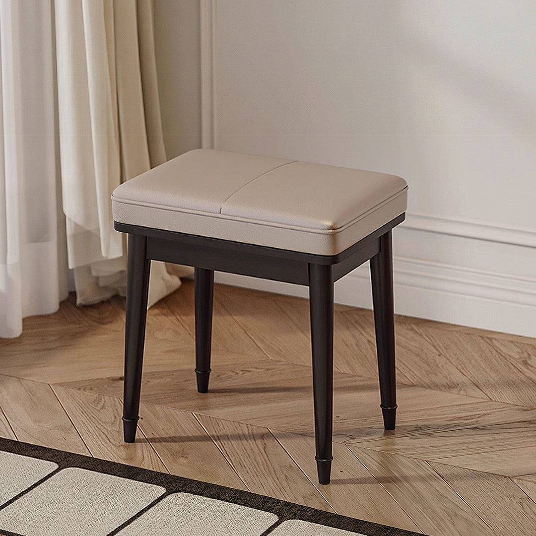 Nguyen Dressing Table With Side Cabinet & LED Mirror, Black