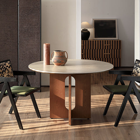 Toure Round Dining Table, Sintered Stone