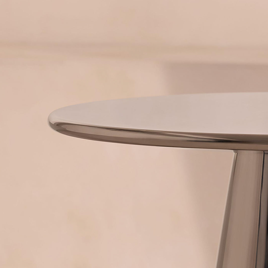 Ghosh Side Table, Stainless Steel