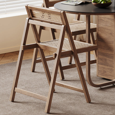 Reddy Fold Away Dining Table With Sideboard, Walnut