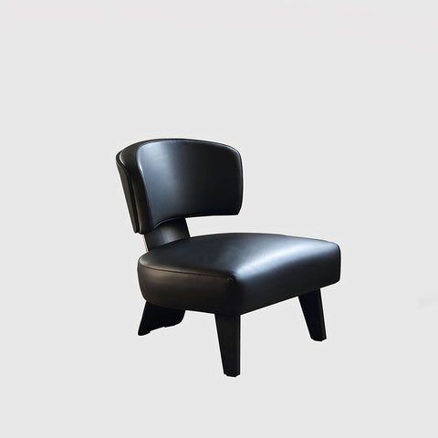 Nascimento Patterned Accent Chair, Black Armchair