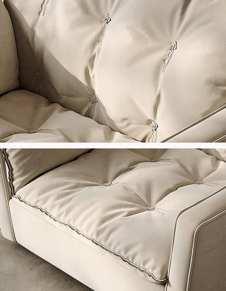 Bhatia Swivel Snuggle Chair, Swivel Armchair, Beige