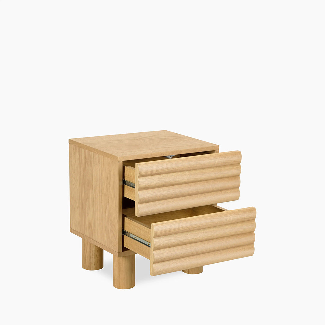 DiGiovanni 2 Drawer Bedside Table, Wood