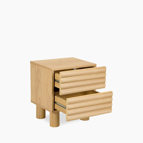 DiGiovanni 2 Drawer Bedside Table, Wood