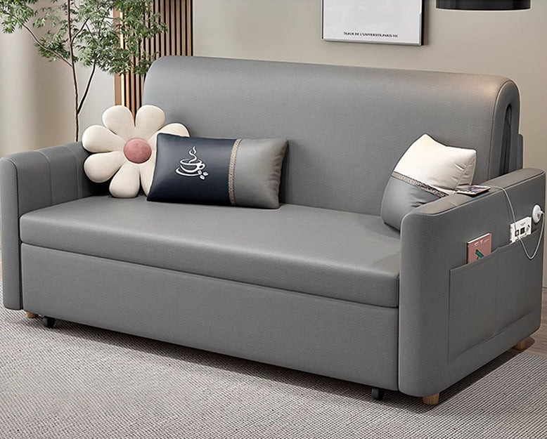 Patel Single Sofa Bed, Two Seater Sofa Bed, Leathaire, More Colours