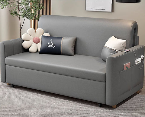 Patel Single Sofa Bed, Two Seater Sofa Bed, Leathaire, More Colours