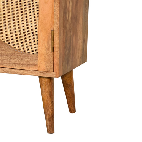 Artisan Furniture Solid Mango Wood Close-knit Leaf Cabinet