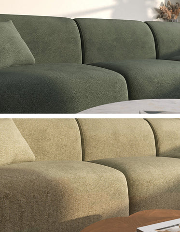 Alimov Three Seater Corner Sofa, Chenille