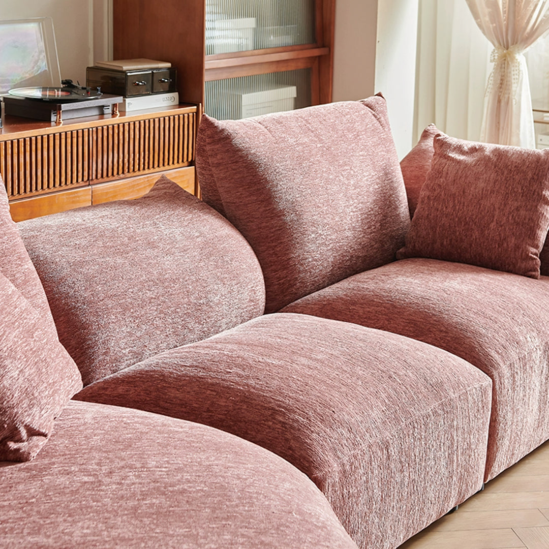 Berisha Petal Three Seater Corner Sofa, Four Seater Curved Sofa