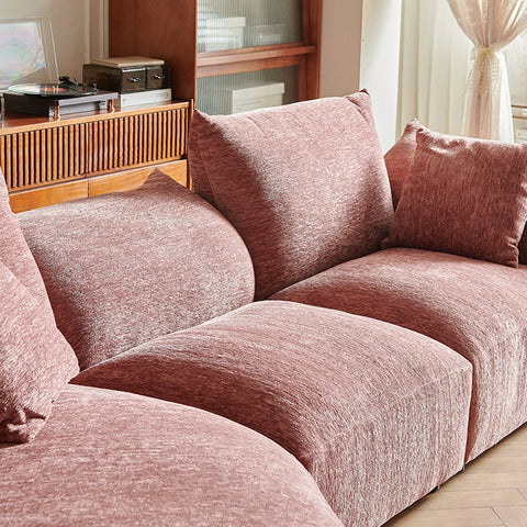 Berisha Petal Three Seater Corner Sofa, Four Seater Curved Sofa