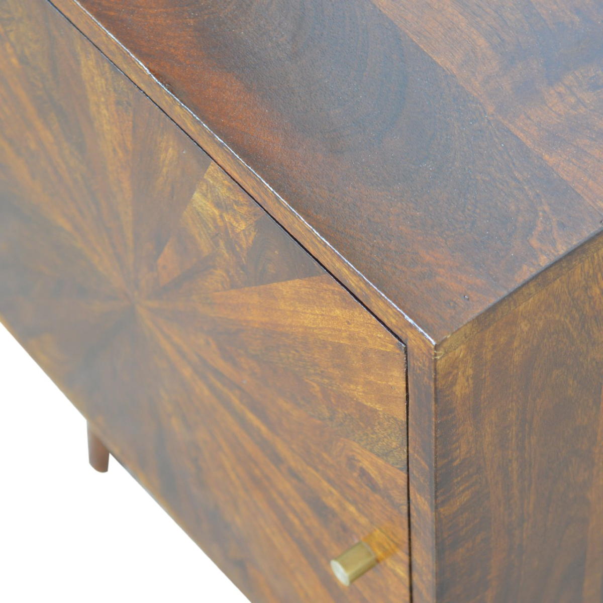 Artisan Furniture Solid Mango Wood Chestnut Sunrise Cabinet