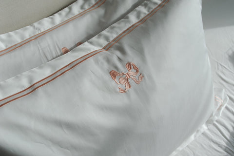 Arabella Bow - Oxford Pillowcase Pair