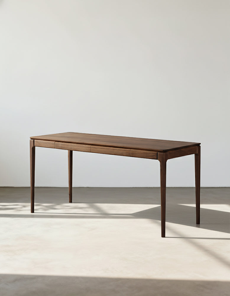 Boucher Office Desk With Storage, Solid Wood