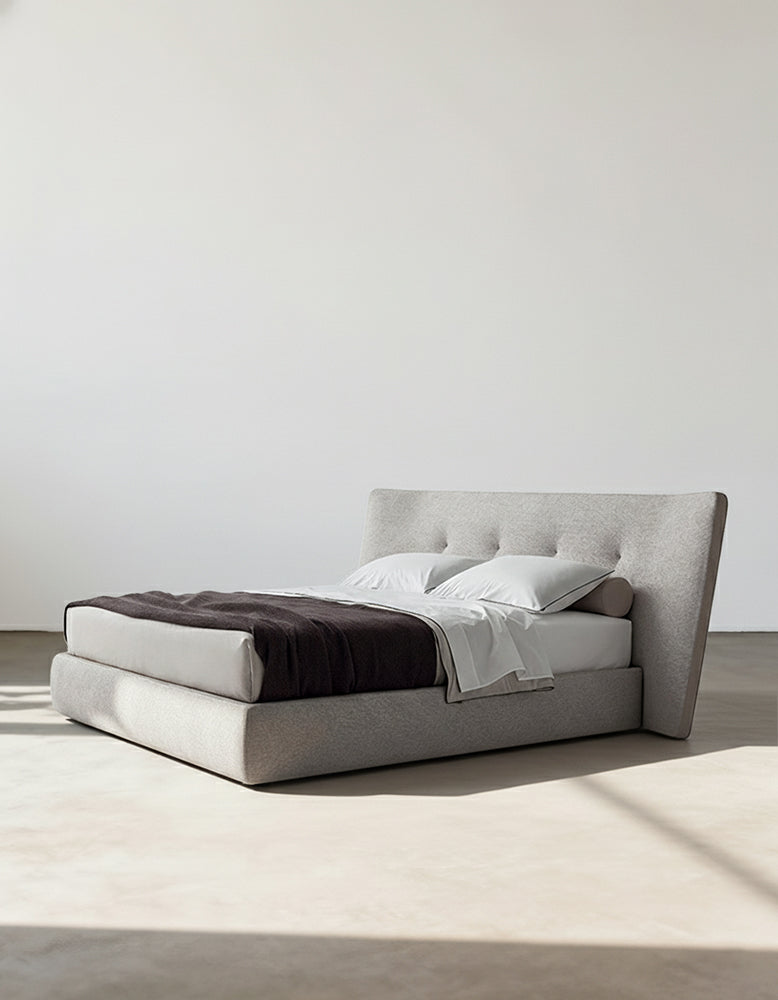 Carlos King Size, Super King Size Bed, No Storage, Grey