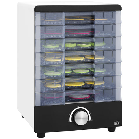HOMCOM Seven Tray, 40-70\'c2\'b0C Food Dehydrator - White