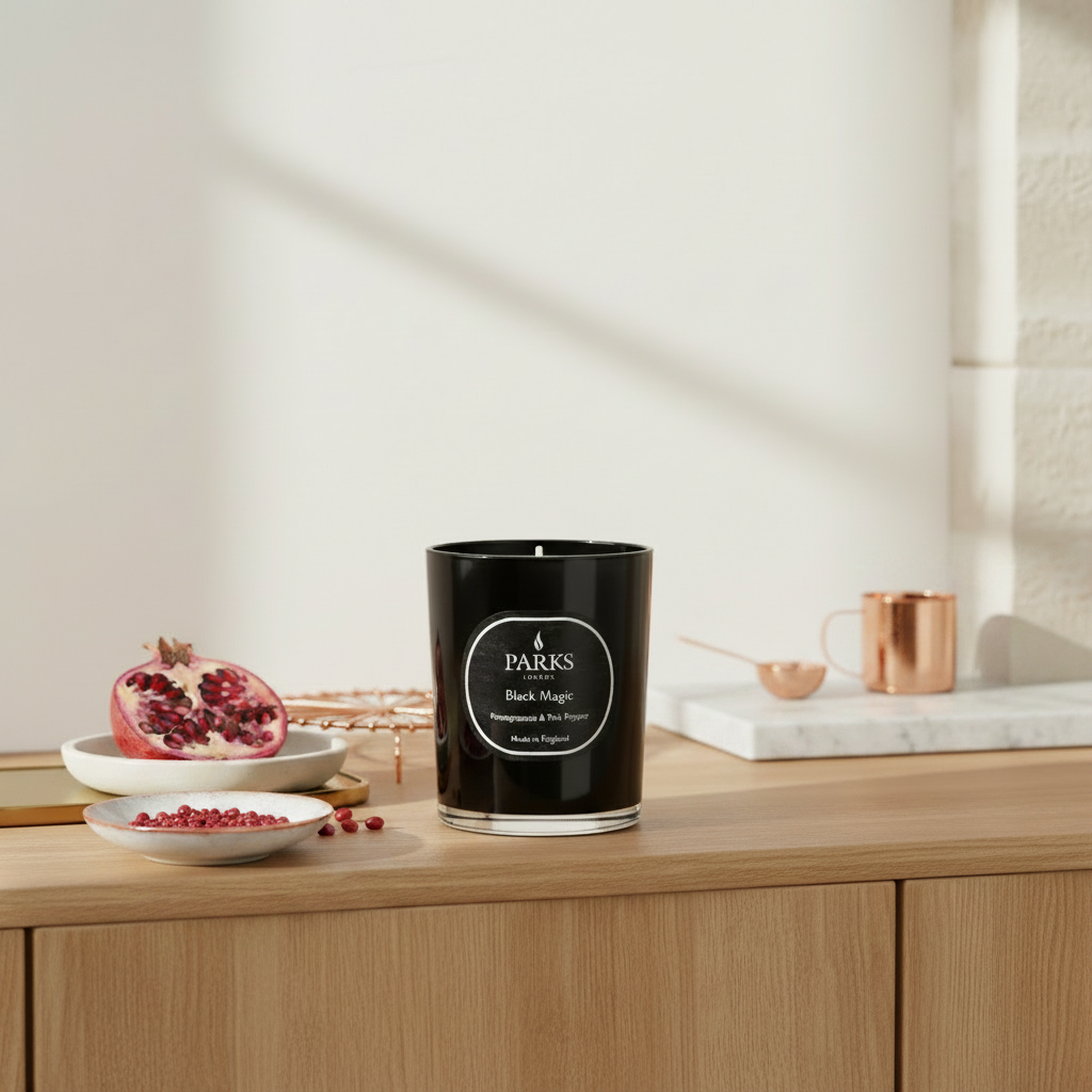 POMEGRANATE & PINK PEPPER SCENTED CANDLE 180G