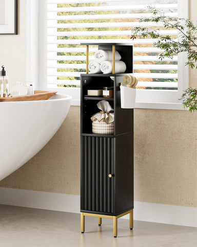 HEYZOEY Tall Bathroom Cabinet, Freestanding Floor Cabinet, Slim Storage Cabinets Unit with Door for Bathroom, Kitchen, Living Room, Bedroom,