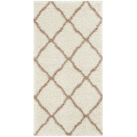 Moroccan Ivory Shaggy Rug | 730