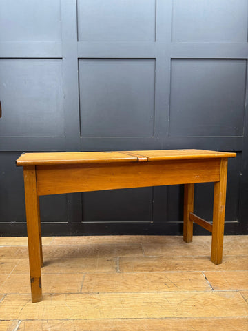 Vintage Double School Desk with Lift-Up Storage | Old Children’s Desk