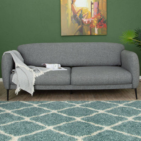 Moroccan Duck Egg Blue Shaggy Rug | 750