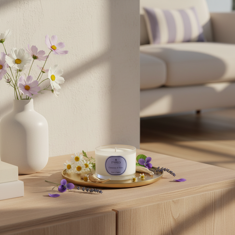 CAMOMILE AND VIOLET TRAVEL CANDLE 70G