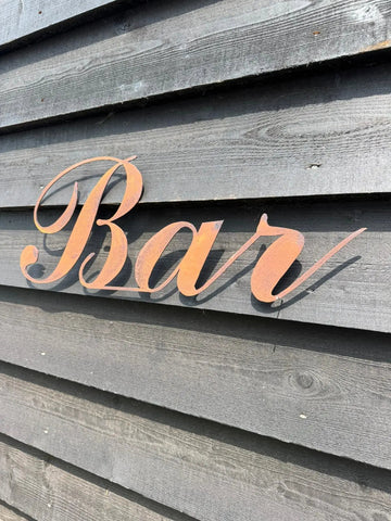 Rustic Bar Sign for Home & Garden
