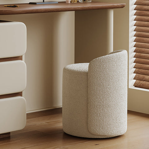 Lewis Dressing Table With Chest Of Drawers & Round Mirror, Solid Wood