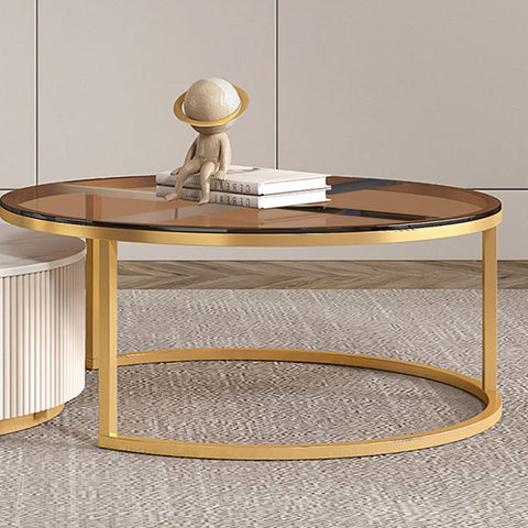 Elowen Coffee Table Set, Glass & Sintered Stone