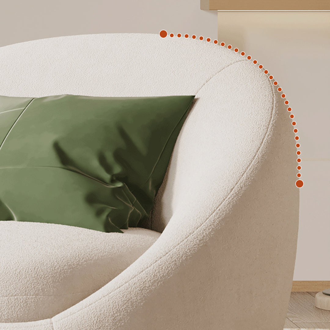 Watanabe Round Lounge Chair, Green Or White