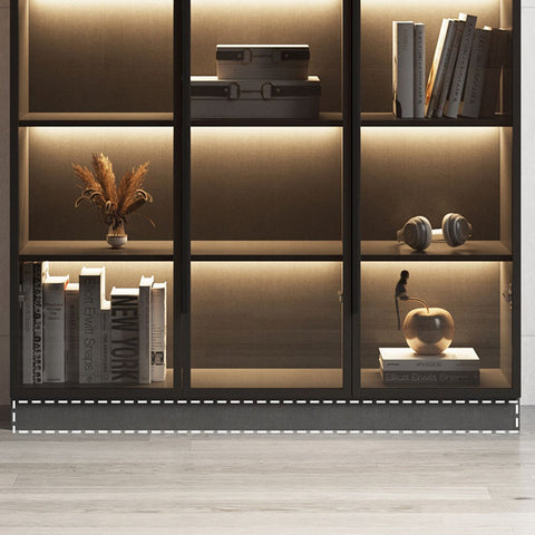 Kauffman Wine Storage With Glass Doors, Display Cabinet