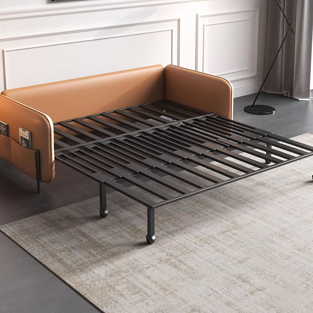Aarav Foldable Sofa Bed, Leathaire