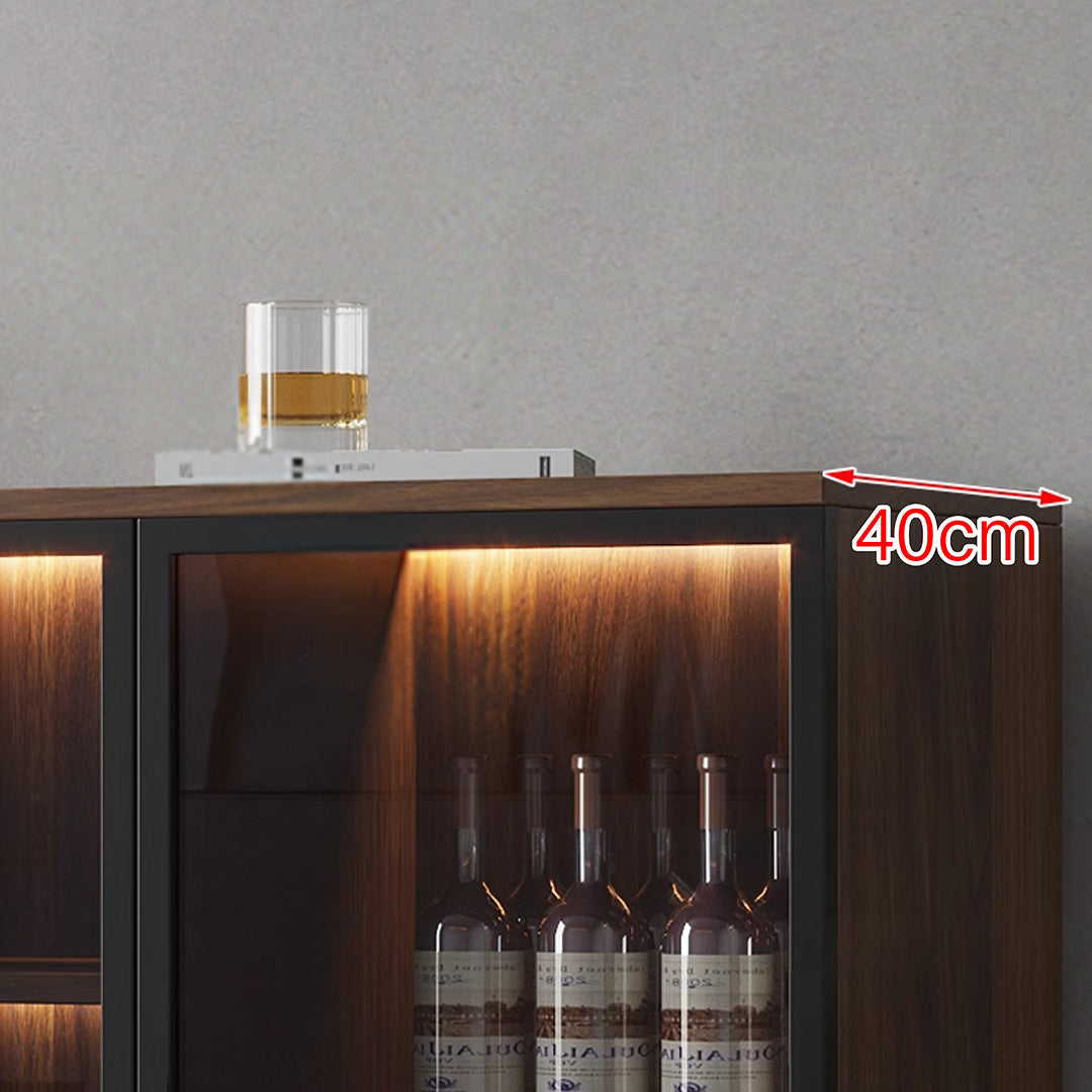 D'Ambrosio Wine Storage With Glass Doors, Cabinet