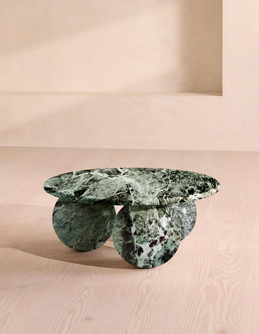 Abdurrahman Round Coffee Table, All Marble