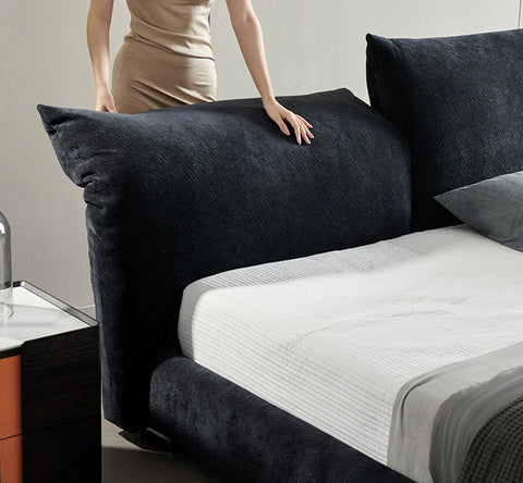 Zuri King Size And Super King Size Bed, Corduroy