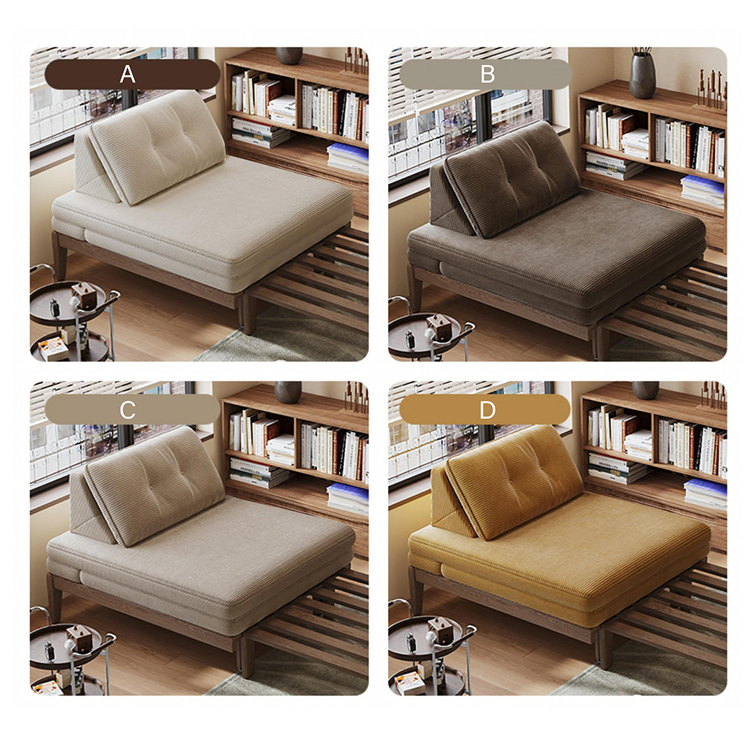 Ranjan Single Sofa Bed, Small 2 Seater Sofa Bed, Corduroy