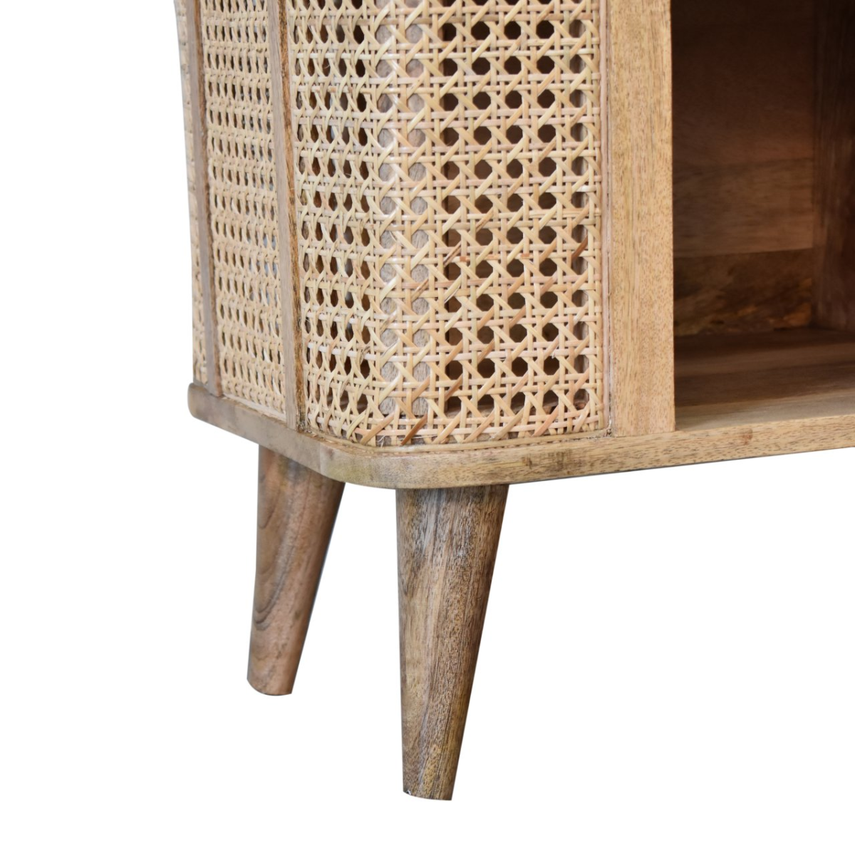 Artisan Furniture Solid Mango Wood Larissa Open Double Cabinet