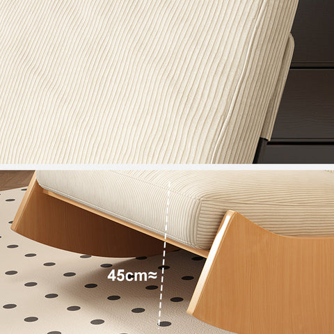 Anaya Rocking Chair, Corduroy & Wood