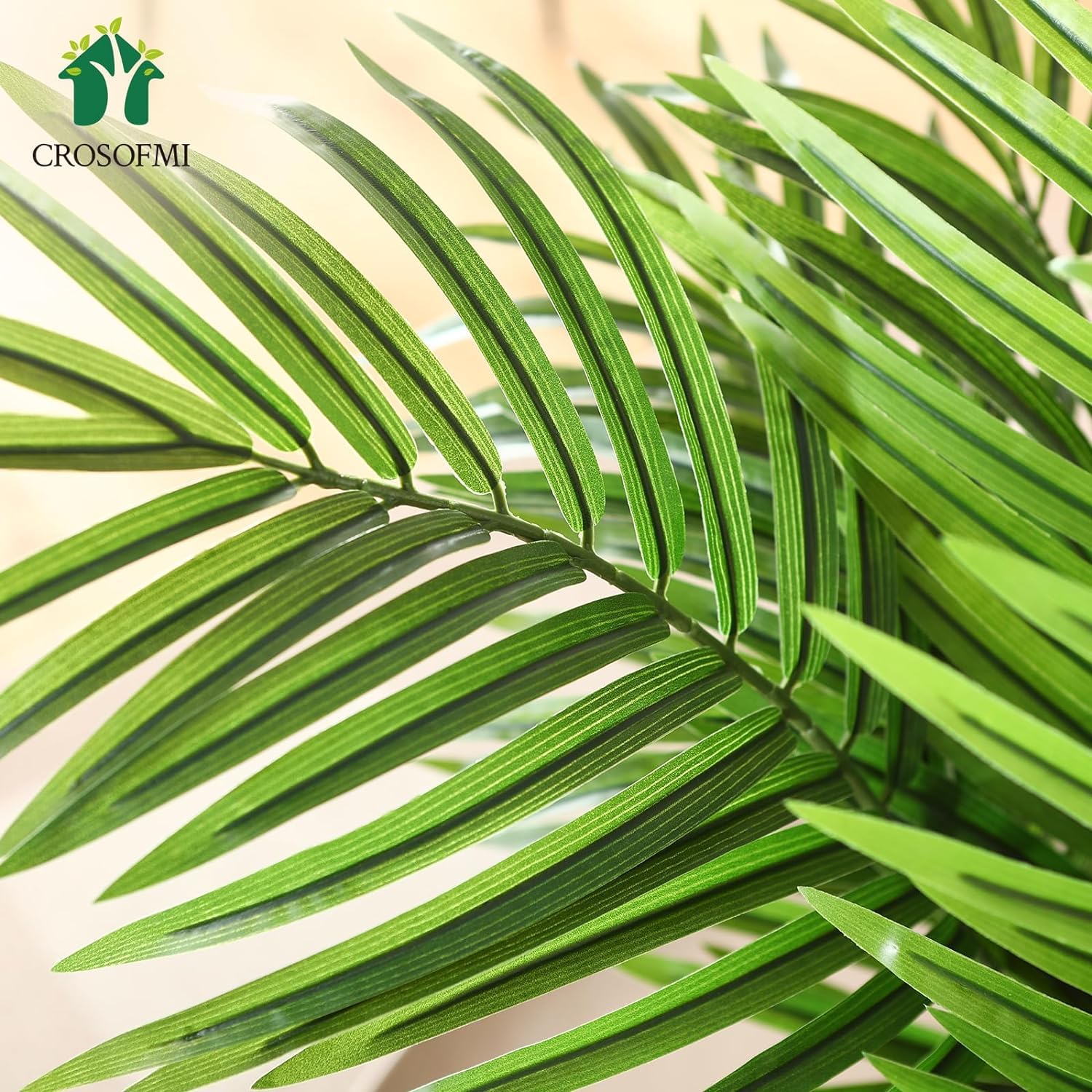 CROSOFMI Artificial Areca Palm Tree 170CM Fake Tropical Palm Plant,Perfect Faux Dypsis Lutescens Plants in Pot for Indoor Outdoor Home Office Garden
